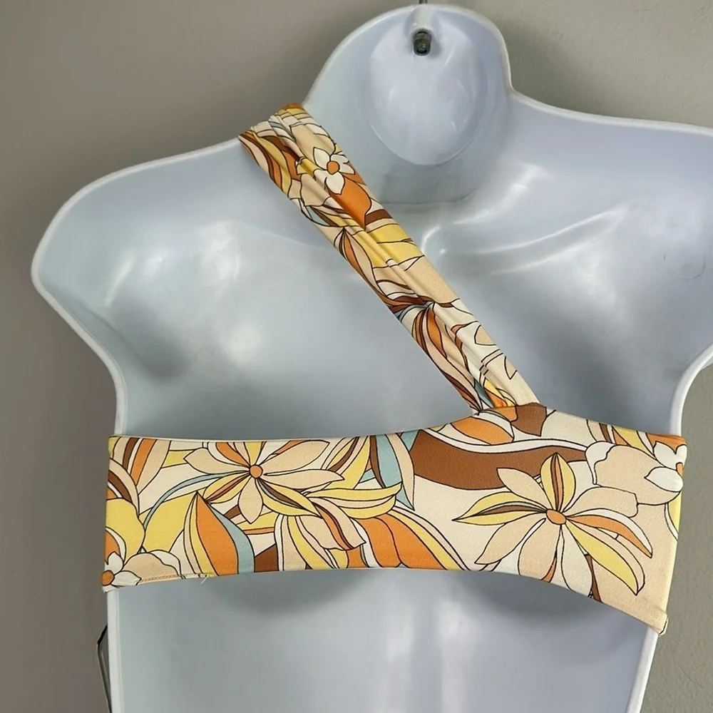 NEW L*Space Mick Bikini Top Jagger Bottom in Souldshine Floral Size XS Nylon